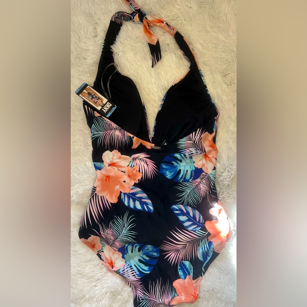☀️NWT DKNY tummy control swimsuit. Size large - Picture 4 of 8